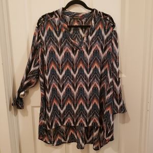 Bright Chevron Blouse